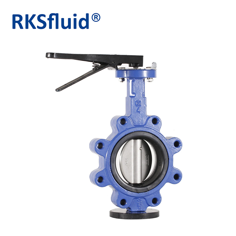 PN10 JIS10K ANSI延性铁DN100 lug类型蝴蝶阀价格清单