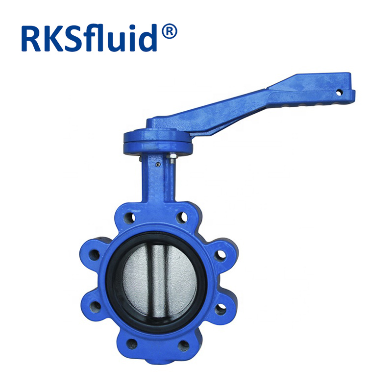 PN16 10 Ductile Iron EPDM NBR Seat API Standard Wafer Resilient Butterfly Valve with Rubber