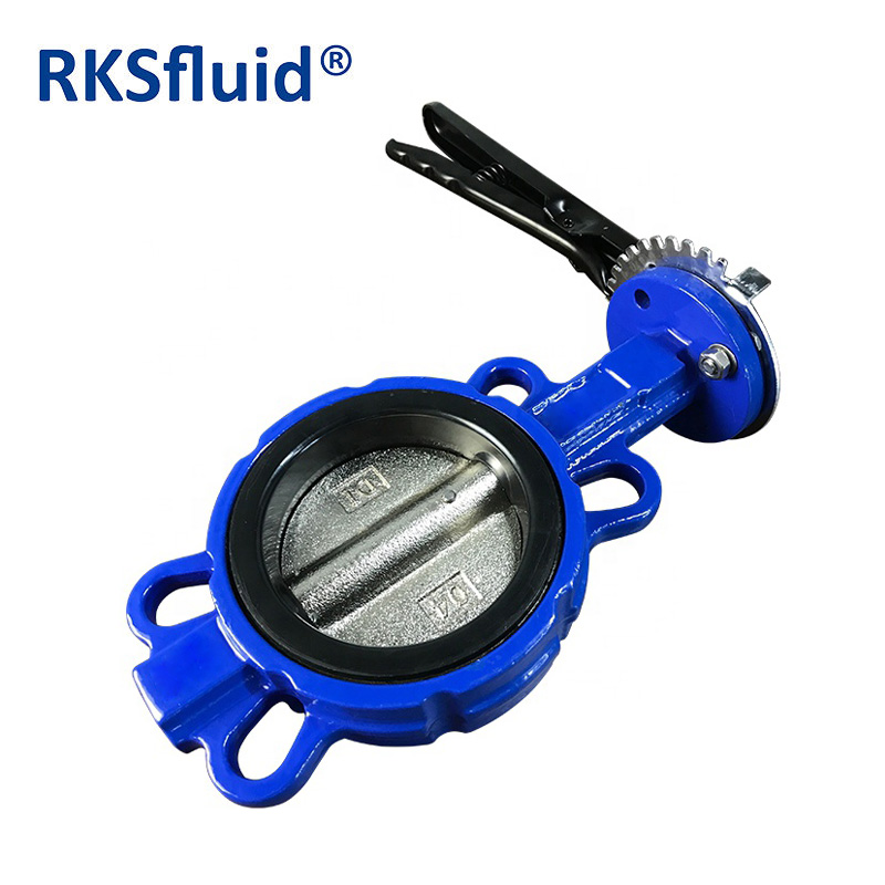 China PN16 PN10 Cast Iron EPDM Seat Wafer Type Butterfly Valve Manufacturer Butterfly Valve Price List manufacturer