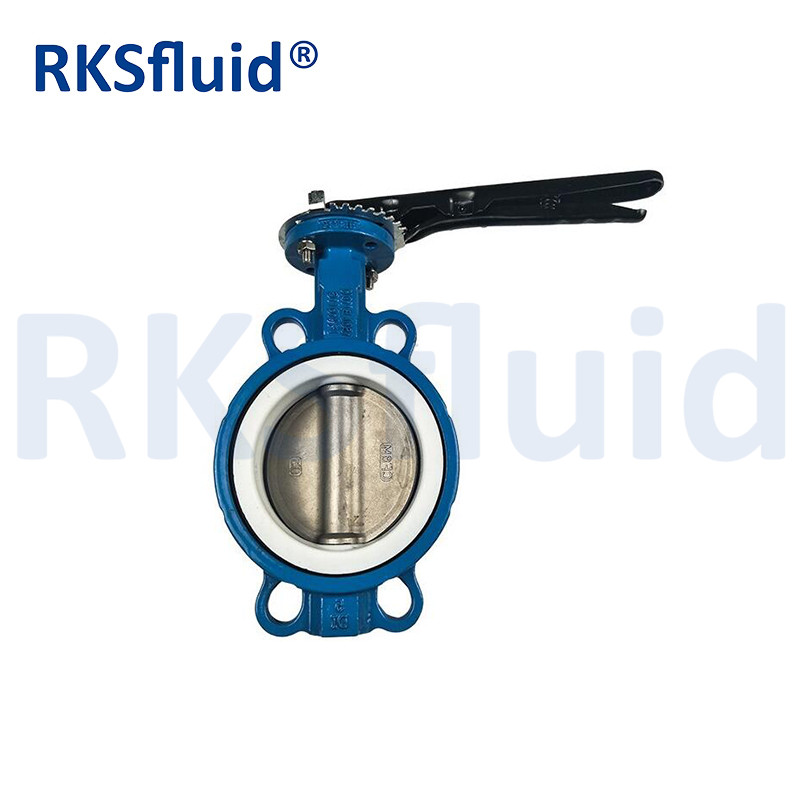 ductile iron butterfly valve tianjin ptfe lined