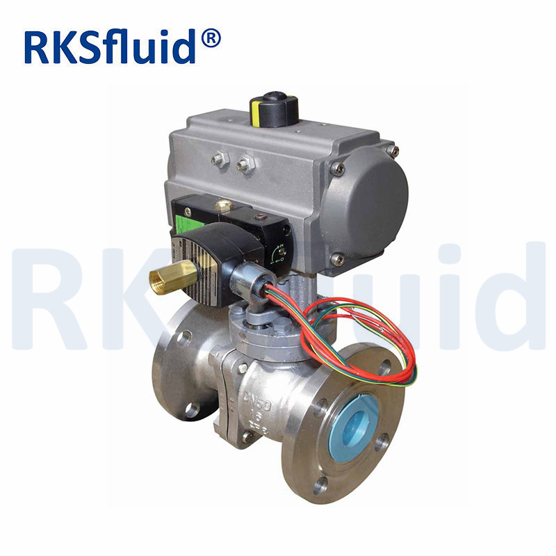 Pneumatic Floating Flange Type Ball Valve