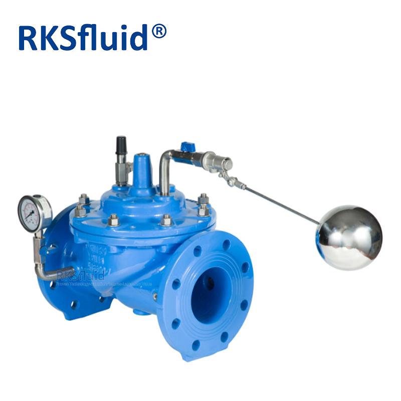 Pressure Relief Reducing Control Valve PN10 PN16 class150 ductile iron double flange float control valve for water