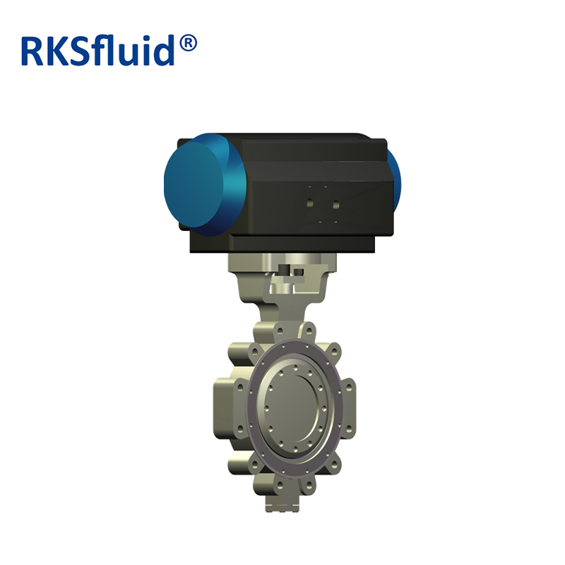 RKSfluid API DN200 Flange Triple Offset Butterfly Valve Price