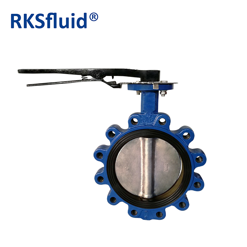 RKSfluid DN200 PN16 Fabrication Ductile Fonte Type de cosse manuelle Butterfly Valve Price