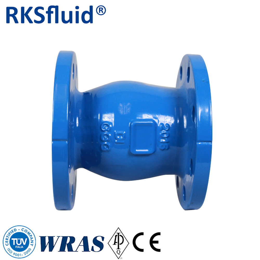 RKSfluid PN16喷嘴止回阀延展铁DN80 3“法兰沉默止回阀价格