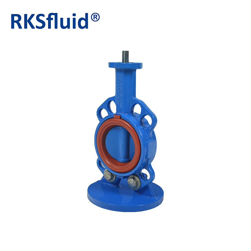 RKSfluid butterfly valve wafer DN80 bare shaft GGG40 Body