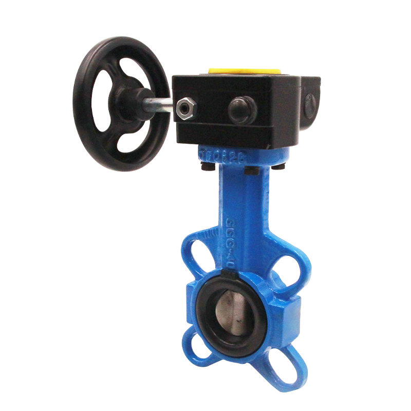 RKSfluid china manufacturer NBR EPDM seated PN10 PN16 ss disc wafer type butterfly valves price