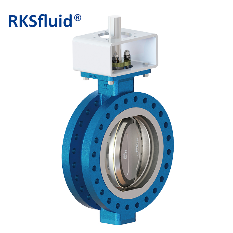 RKSfluid chinese valve WCB DN450 stainless steel triple offset butterfly valve manufacture factory