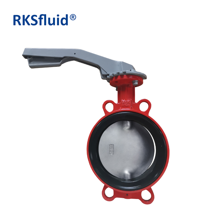 China RKSfluid factory lever manual operated lug type butterfly valve manufacturer