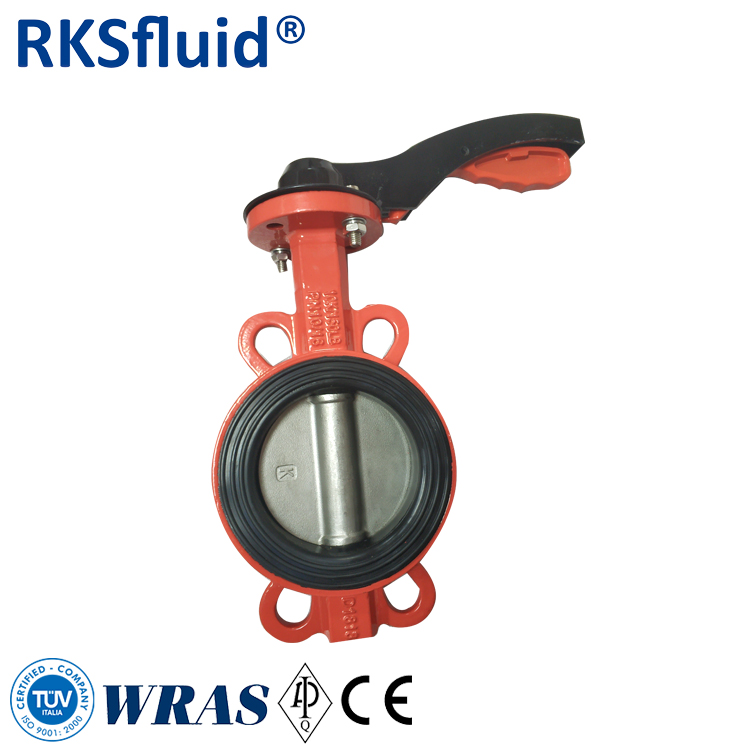 China RKSfluid factory lever manual operated lug type butterfly valve manufacturer