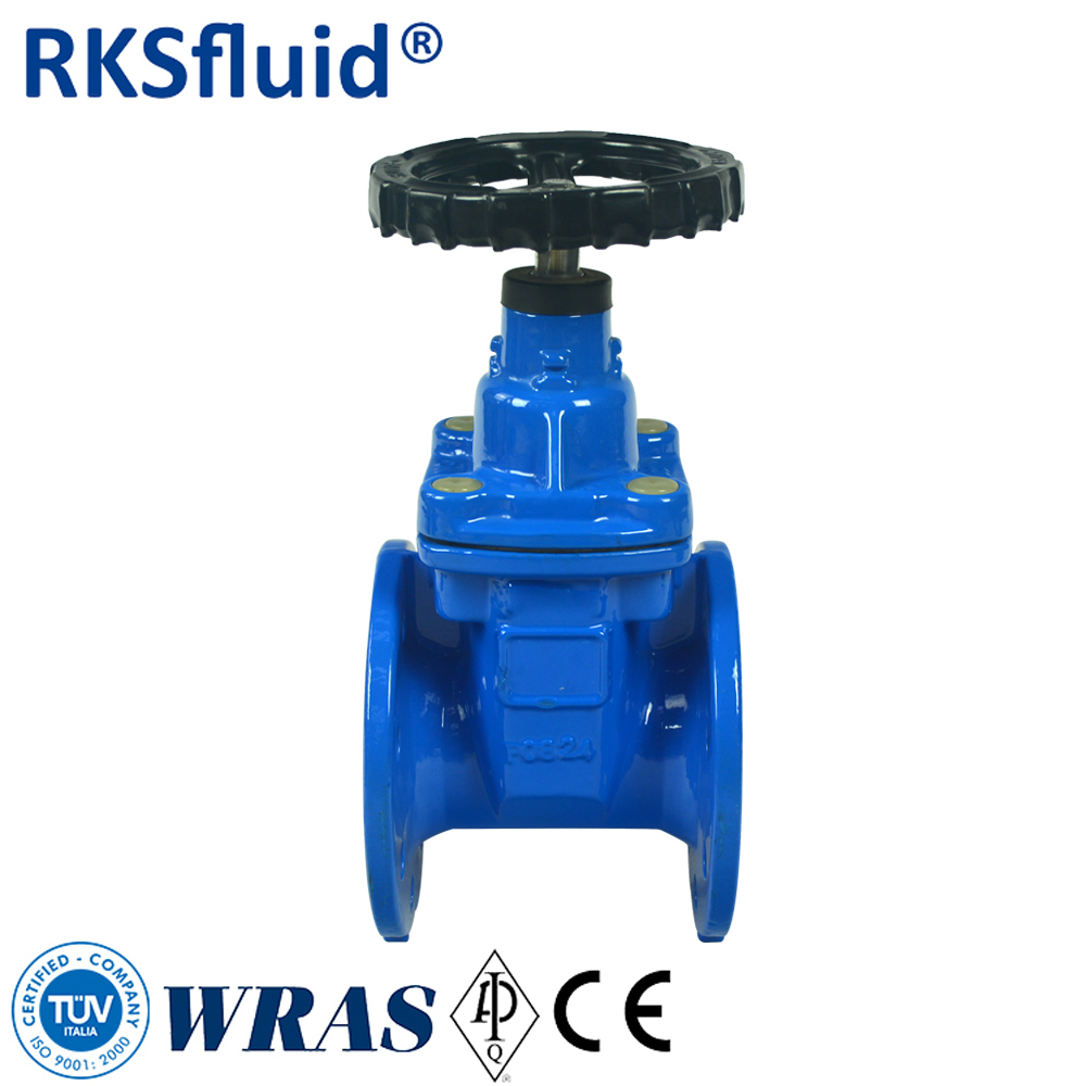 RKSfluid soft seal resilient seated PN16 DN150 ductile cast iron gate valve price list