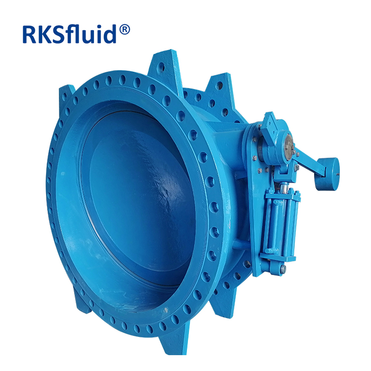 RKSfluid valve chinese double eccentric butterfly valve and tilting butterfly type check valve manufacture/factory