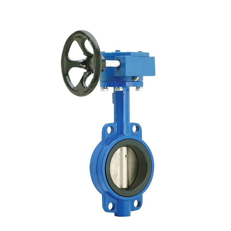RKSfluid worm gear hand bar butterfly valves 4 inch butterfly valve wafer type butterfly valve manufacturer price