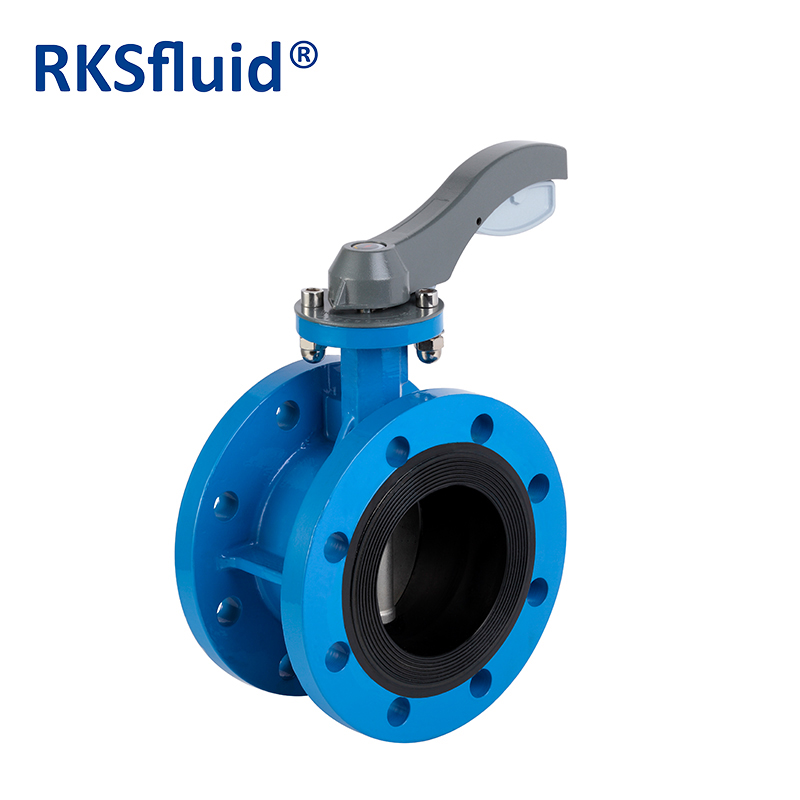 Steel Rubber Seatnbr Seat PN 10 16 2 Inches Resilient Seated Wafer Butterfly Valve