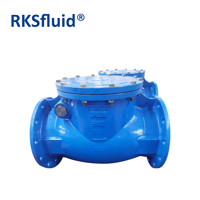 Swing Check Valve Check Check Valve Factory Manufacturing Sewage Swing Check Valve NBR Rubber Resilient Seated