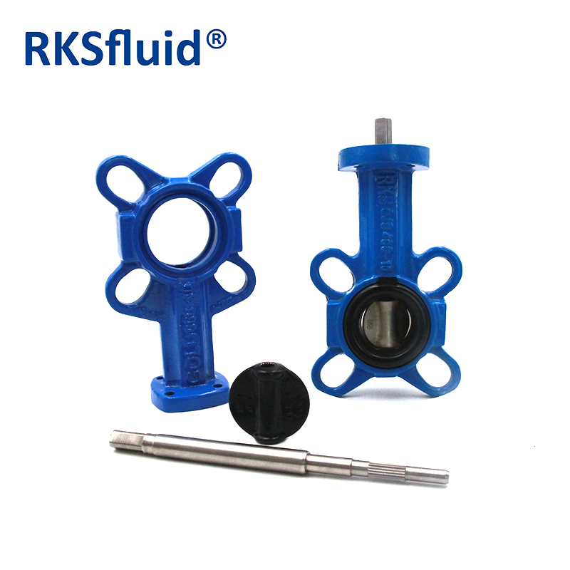 Wafer type carbon steel 4 inch butterfly valve