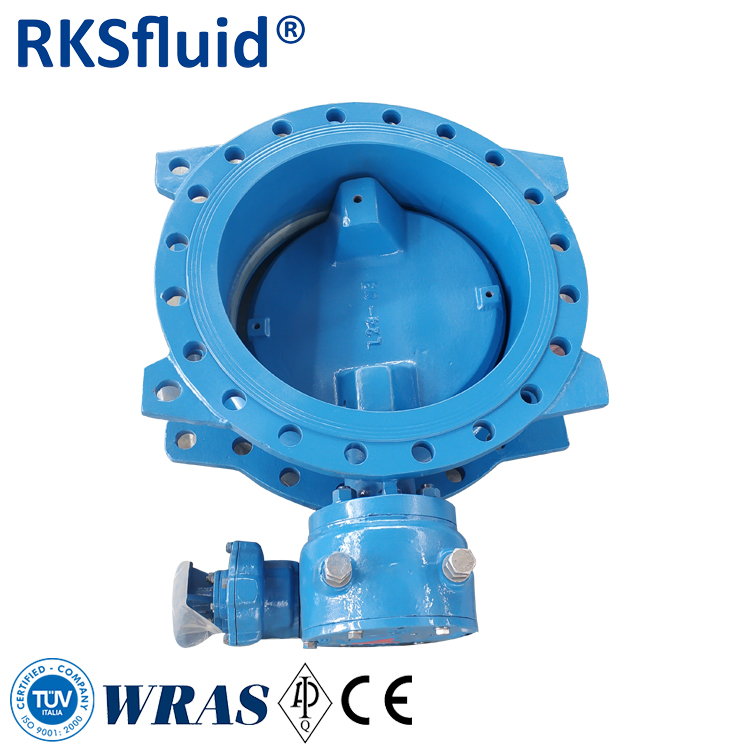 water application double flange double eccentric butterfly valve