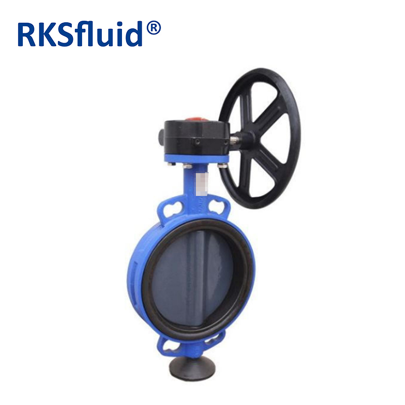 Válvula de borboleta com engrenagem de minhocas com pino pn16 jis10k