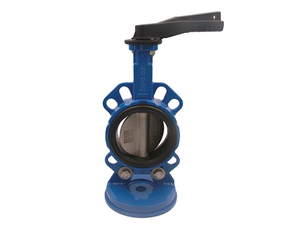 Absperrklappe mit Getriebe und Handrad