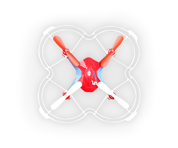 Işık 2.4G 4 Kanal ses kontrolü rc Quadcopter REH72X4V