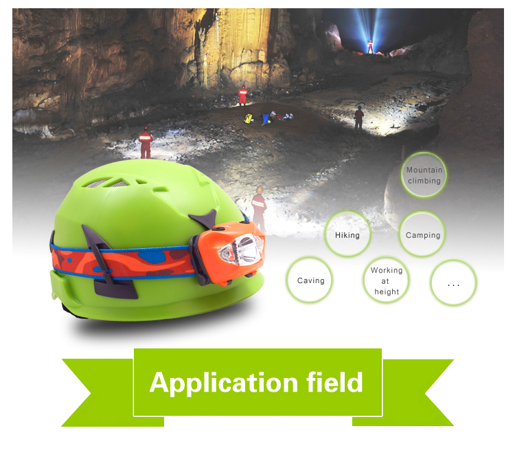 offshore oil gas climbing safety helmet with led lamp