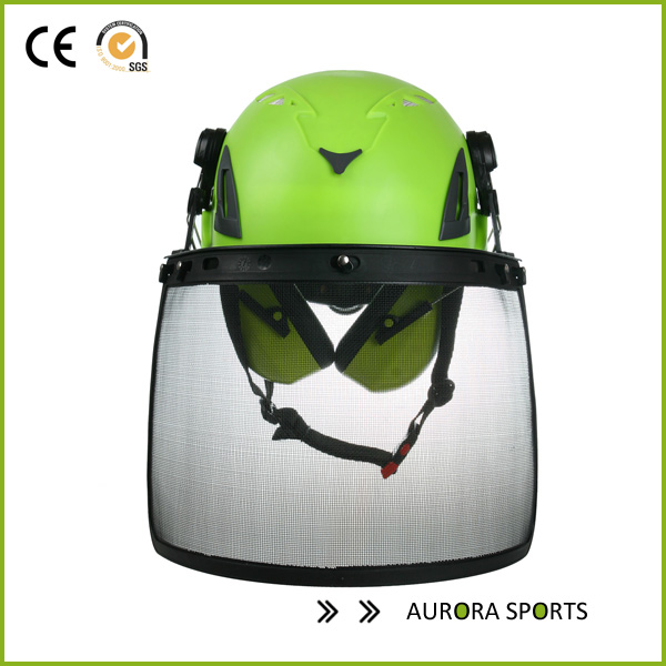 construction helmet with visor
