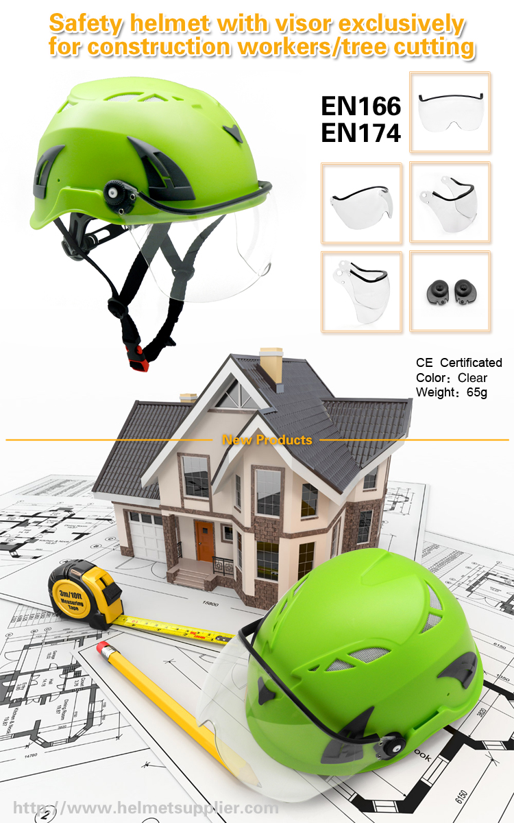 safety helmet with visor