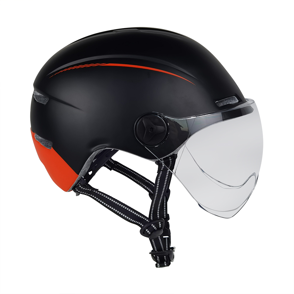 Pełna ochrona z dużym daszkiem miejskim kaskiem na co dzień do pracy w mieście lub dojazdów do pracy