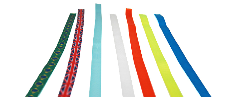 Colourful interchangeable strap for bicycle helmet