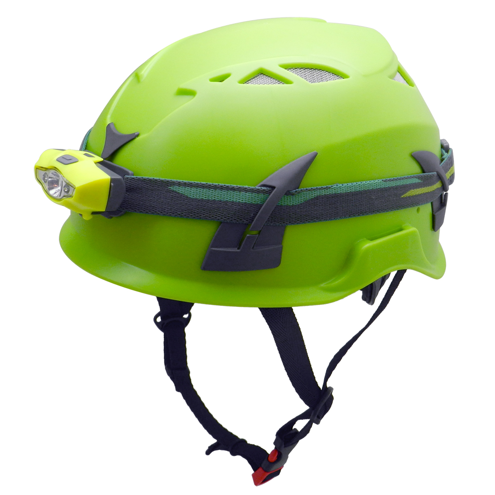 Maßgeschneiderte ABS Shell CE Bewiesen Technik Schutzhelm mit Laterne mit CE-Zulassung