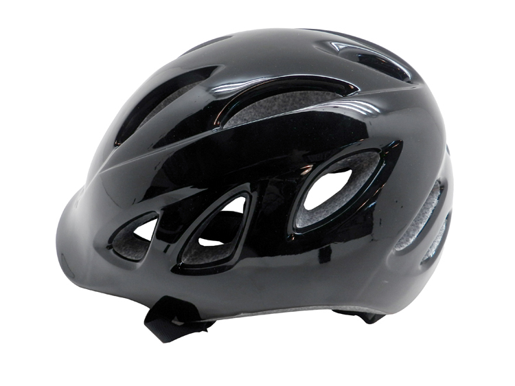 Matte black cycling helmet AU-U01