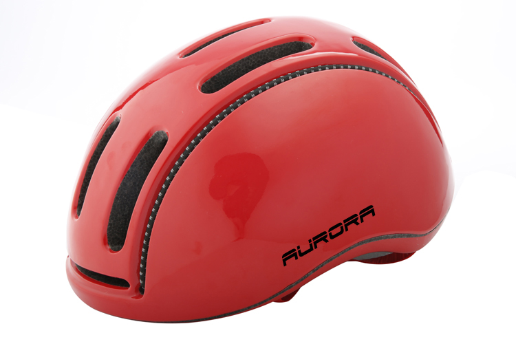 New Arrival Red Cycling Helmet With Removable Rain Cove