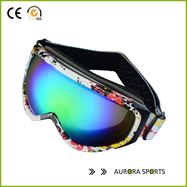 QF-S710 2015 Nueva lente dual uv-protección anti-niebla esquiar en la nieve de esquí gafas hombres enmascaran gafas de snowboard