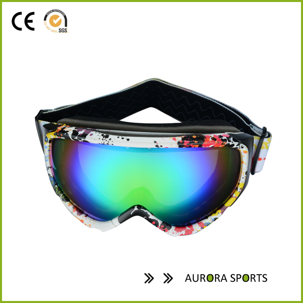QF-S710 2015 neue Dual-Objektiv UV-Schutz Anti-Fog-Ski fahren Skibrille Männer Maske Snowboardbrille
