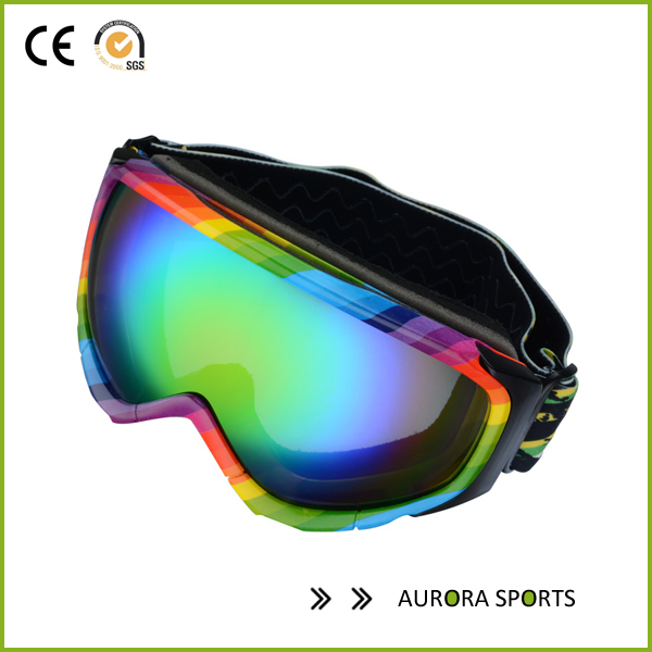 QF-S710 2015 neue Dual-Objektiv UV-Schutz Anti-Fog-Ski fahren Skibrille Männer Maske Snowboardbrille