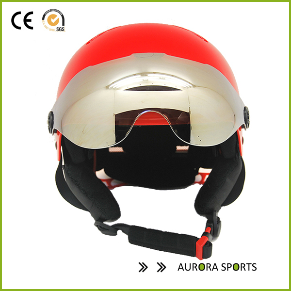multifonctionnel casque de ski avec visière, ABS shell usine de casque de neige en Chine, la Chine ski fournisseurs de casques