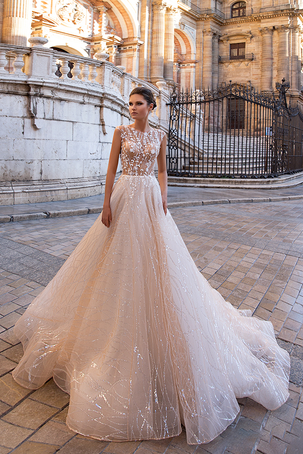 Backless Suknie ślubne bez rękawów szata de mariage Sexy Ruffle vestidos de novia