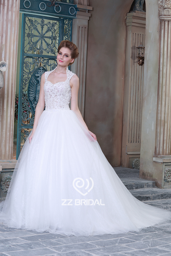 Cuadros verdaderos encajes guipur cariño apliques fabricante vestido de novia vestido de fiesta escote