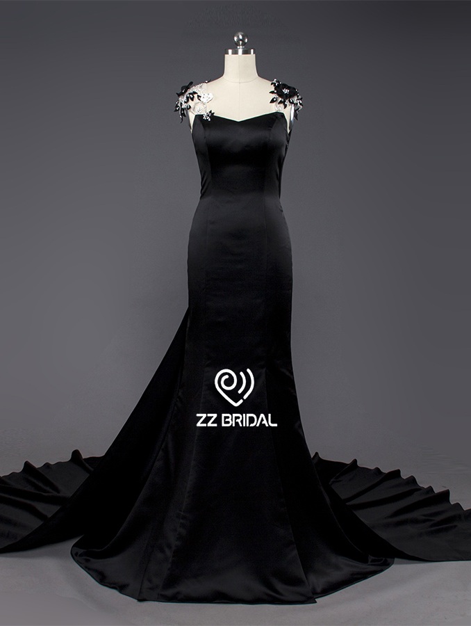 ZZ ślubne 2017 jedno ramię nieregularne spódnica syrenka długa suknia wieczorowa