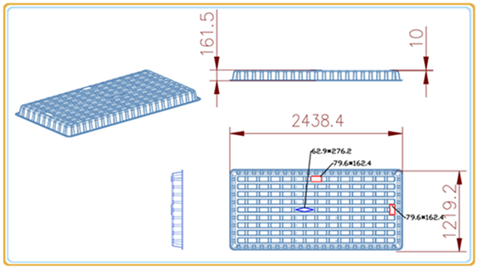 4x8 hydroponic tray