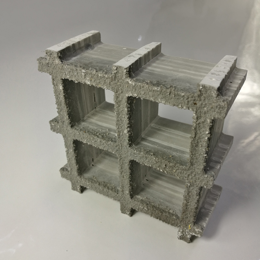 30mm Thickness Molded Black Gritted Glass Fiber Reinforced Polymer GRP Grating