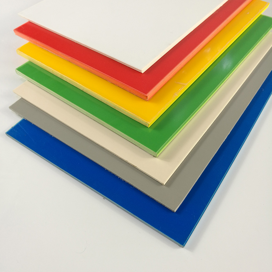 Folha plástica plástica dos QUADRIS de poliestireno de alto impacto duros coloridos de 3mm 5mm