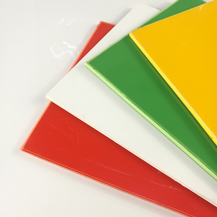 Folha plástica plástica dos QUADRIS de poliestireno de alto impacto duros coloridos de 3mm 5mm