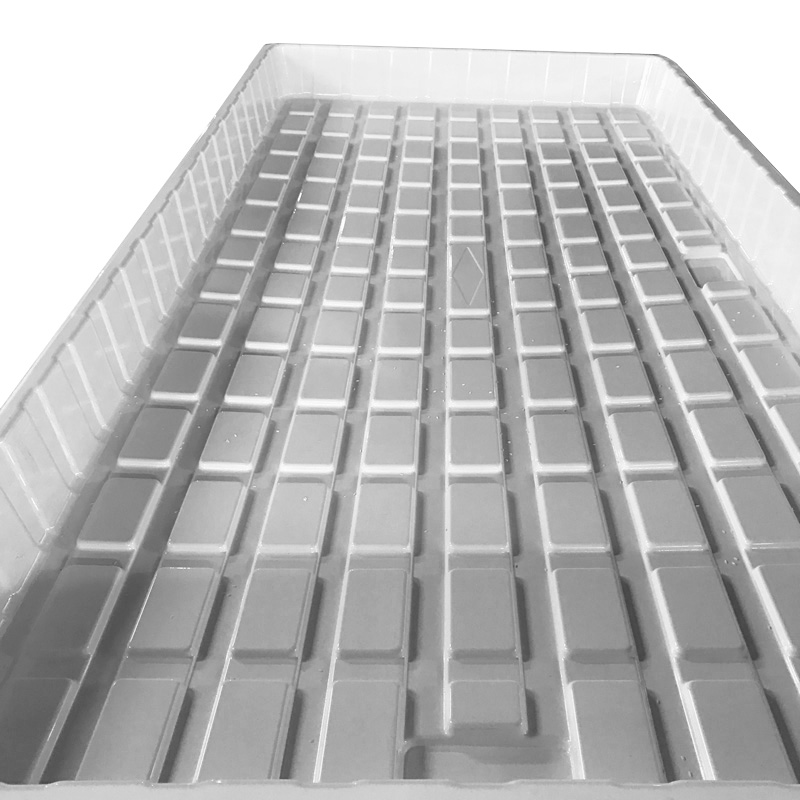 Chine Plastique 3x6 4x6 4x8 hydroponique NFT en plastique blanc noir adapté aux besoins du client de JAMBES d'ABS fabricant