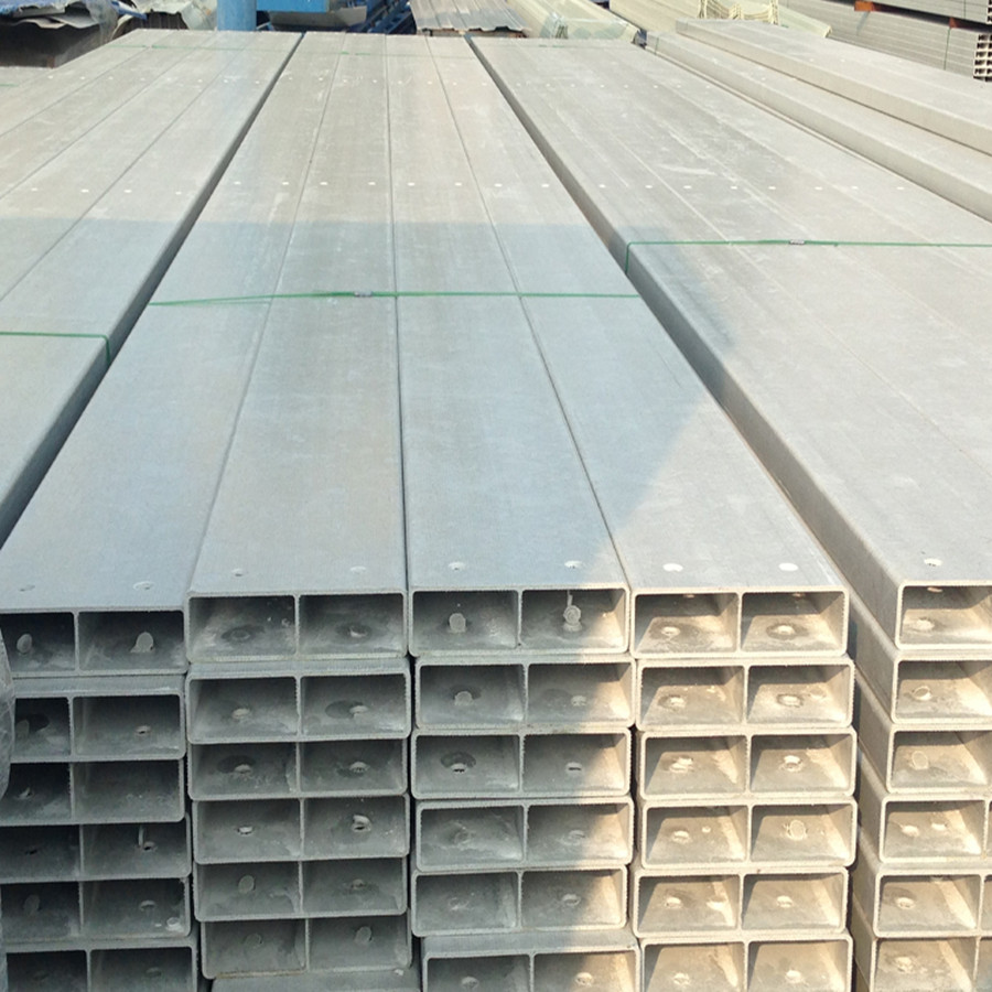 China Light Weight Fiber Glass Reinforced Polymer GRP FRP Rafter For Chemical Industry Building