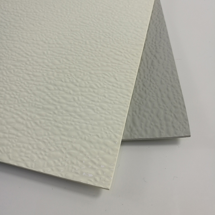 Farbiges Gel Cotated Fiberglas verstärktes Plastik FRP Pebbled Blatt