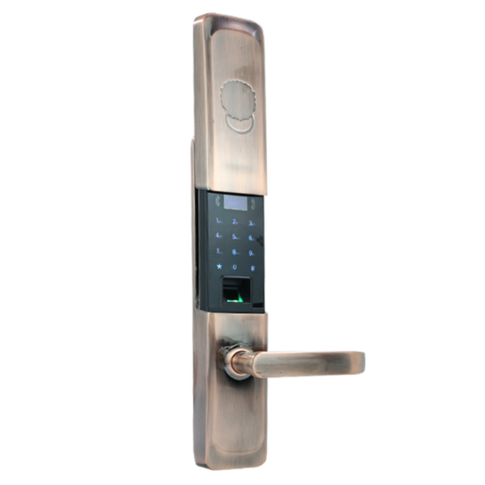 2020 último diseño de lujo estilo semiautomático anti robo huella digital Smart Lock DH8913
