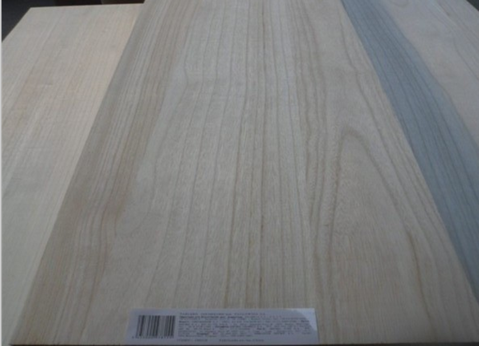 18mm bleached paulownia edge glued panel in supermarket