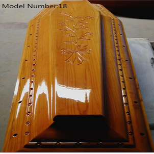 Funeral Solid Wooden Coffin Wood Casket
