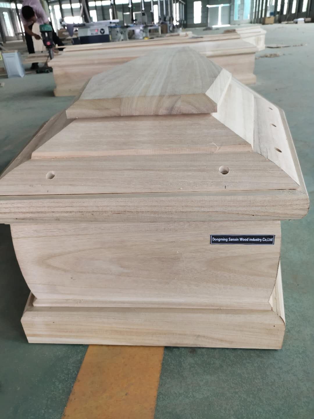 Italian style used funeral coffins